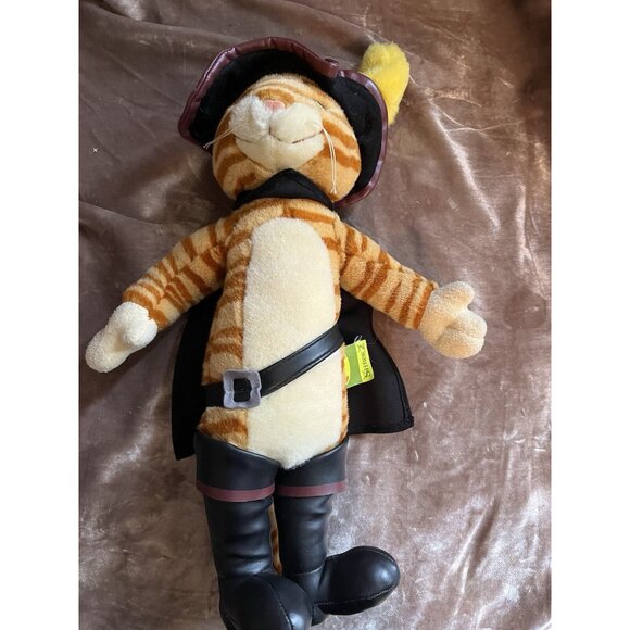 Shrek 2 Puss In Boots Bendable Plush Cat Beverly Hills Teddy Co 16" - Picture 13 of 16
